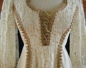Vintage Wedding dress Jessica mcKlintock Gunne Sax alternative fairy celtic wedding gunne saxe1970s boho hippie chic dress