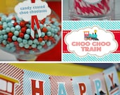 DIY printable birthday party package - choo choo train