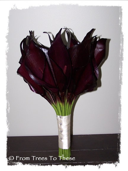 Calla Lily Bouquet - Eggplant (Paper)