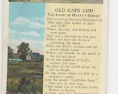 Antique Old Cape Cod Land of Heart's Desire Postcard