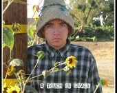Crochet Pattern for Halloween Scarecrow Hat - 9 sizes, newborn baby to large adult - Welcome to sell finished items