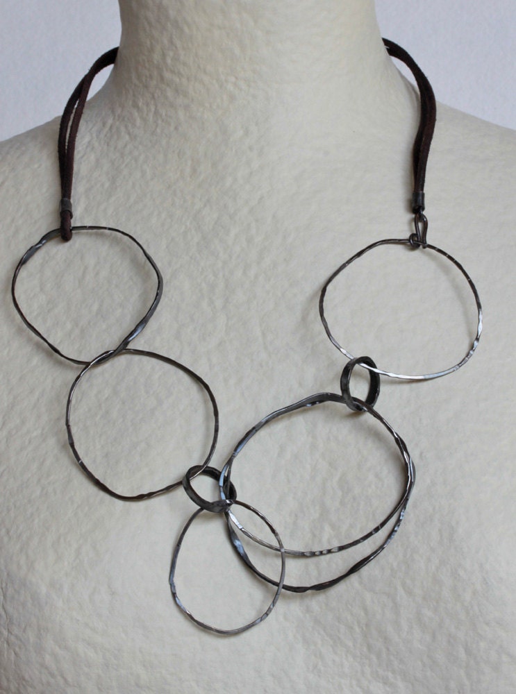Irregular Circles Necklace - 2