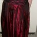 Vintage 2 Piece Evening Gown Burgundy Satin Skirt w Lace Covered Bustier Size 14 Only 22 USD