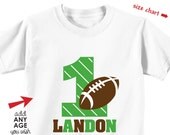Football Birthday Shirt or Onesie - Personalized with Child's Age and Name