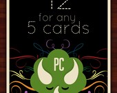 Papersaurus special - Any 5 cards for 12 dollars
