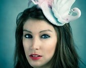 Pink Swan Fascinator