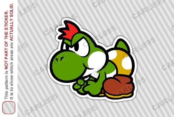 Super Mario Yoshi - Car Truck SUV Vinyl Bumper Sticker