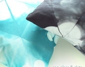 20x20 - CHOOSE your own colours - Two organic cotton shibori pillow covers