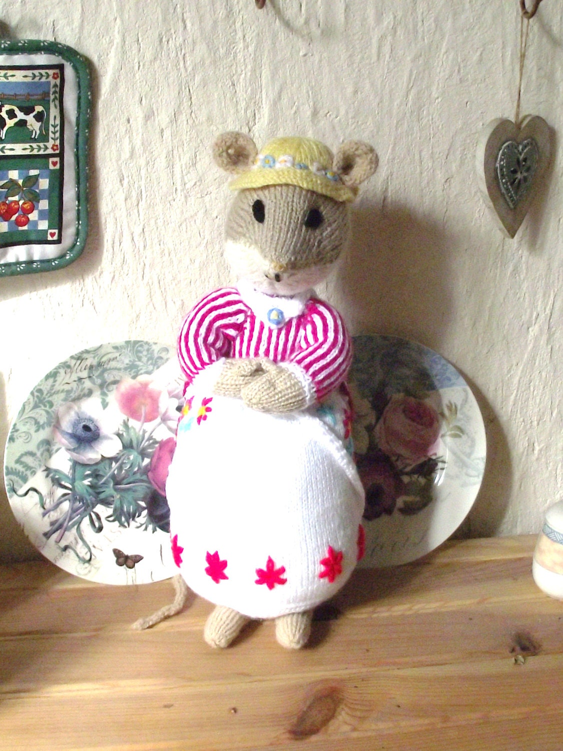 Brambly Hedge  Lady wood  Mouse Hand Knitted