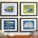 childrens wall art - surfer boy beach art prints surf art prints - custom colors- surfing decor - kids art