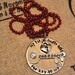 My Pit Bulls Hold The Key To My Heart Personalized Handstamped Necklace