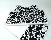 Girl Baby Shower Black and White Gift Set Bib and Burp Cloth Boutique Baby