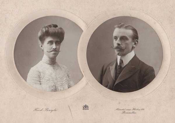 Family Portaits - Les moustachus - Digital Collage