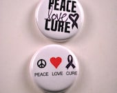 Peace Love Cure- Cancer Awareness Pin, Relay for Life