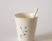 Handmade porcelain cup