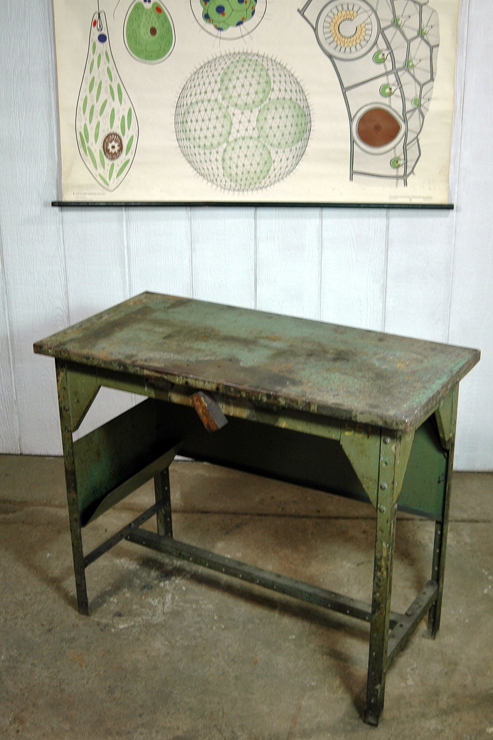 Vintage Industrial Work Table