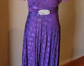 Vintage 1930s Stunning Bias Cut Evening Gown - AS IS