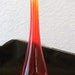 Vintage, Red Glass Vase, Bud Vase