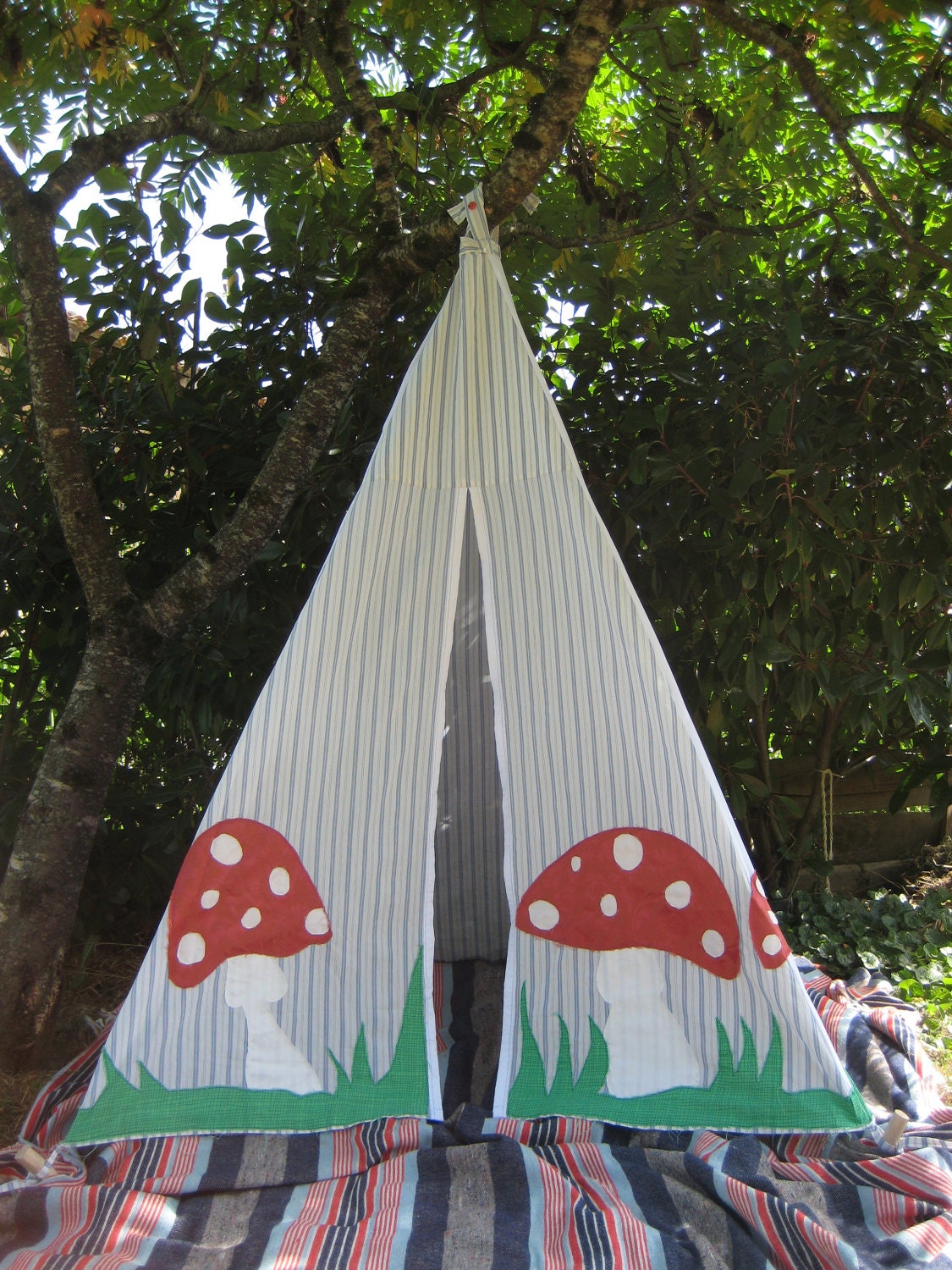 Items similar to Toddler's Wigwam Play Tent with Fantasy Toadstool