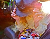 Custom Spiked Leather Vintage Cap L