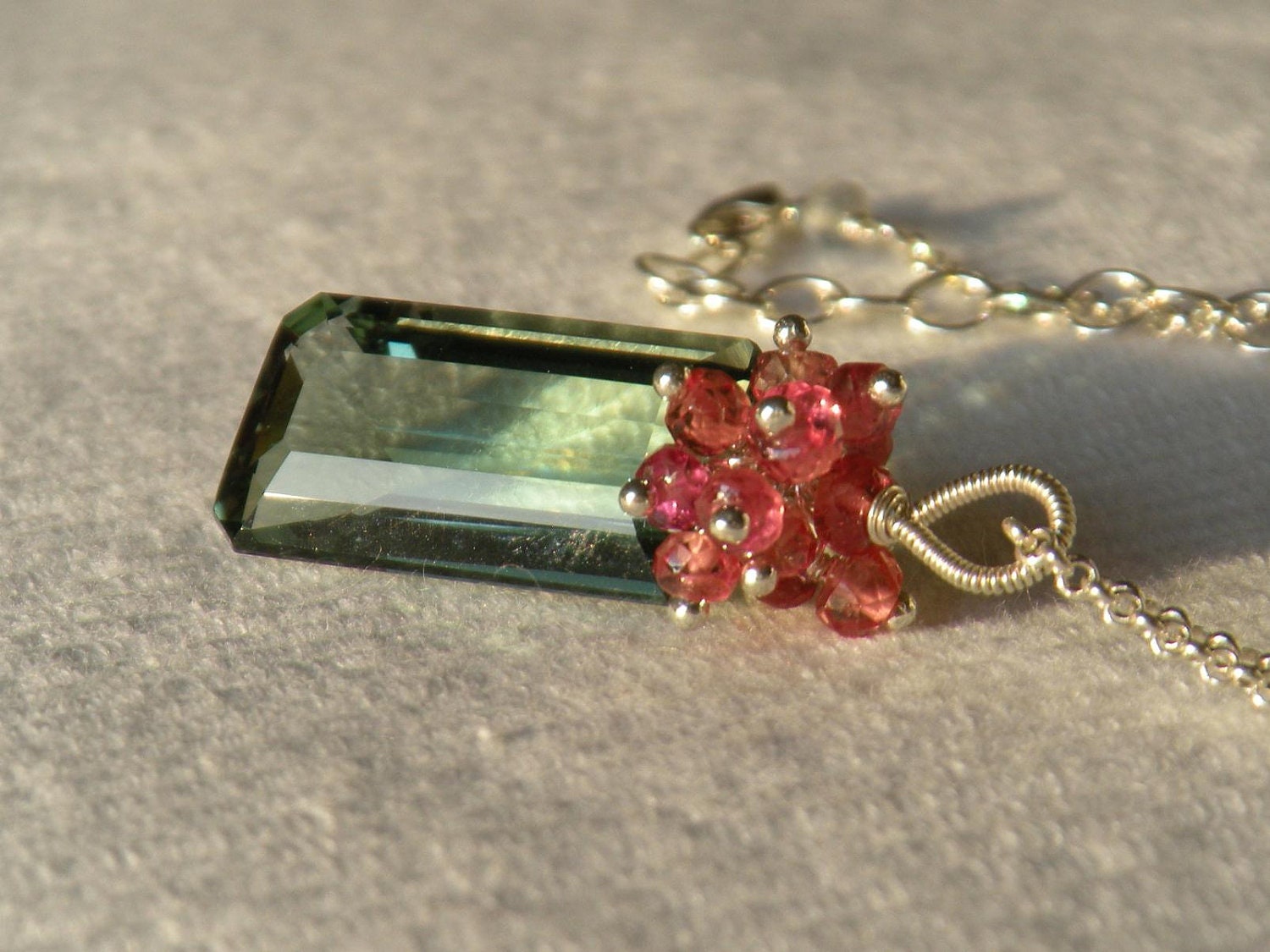 Amethyst and Sapphire Necklace