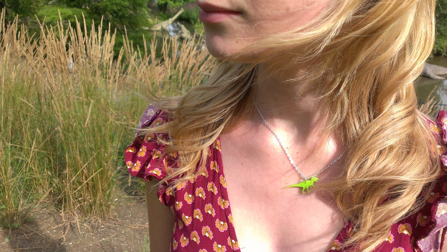 Tiny Allosaurus, Triceratops, Stegosaurus or Parasauralophus Necklace. Laser Cut Acrylic/Perspex Dinosaur Necklace.