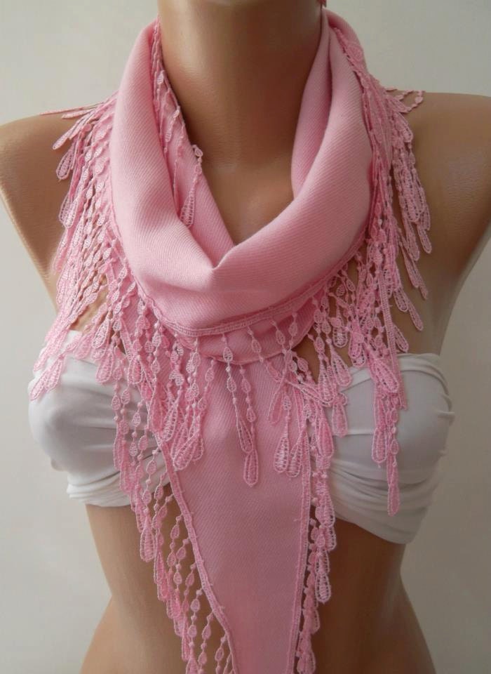 ON SALE - pink scarf pashmina scarf