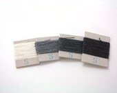 Variety Pack "Greyscale" of 4-ply waxed linen thread