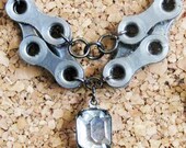 Upcycled Bicycle Chain Statement Necklace