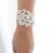Bracelet, Bridal bracelet, bridal cuff, bride cuff, wedding cuff, wedding, bridal, lace cuff, pearl cuff, bridal accessory, OOAK