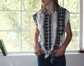Wrangler Brand Vintage Western Button Up Shirt