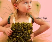 Vintage Tinkerbell Costume Set - sizes 6 up to 18 months - up to 9 inch length - 4 pc set - Fairy Tutu Dress -Pixie Disney