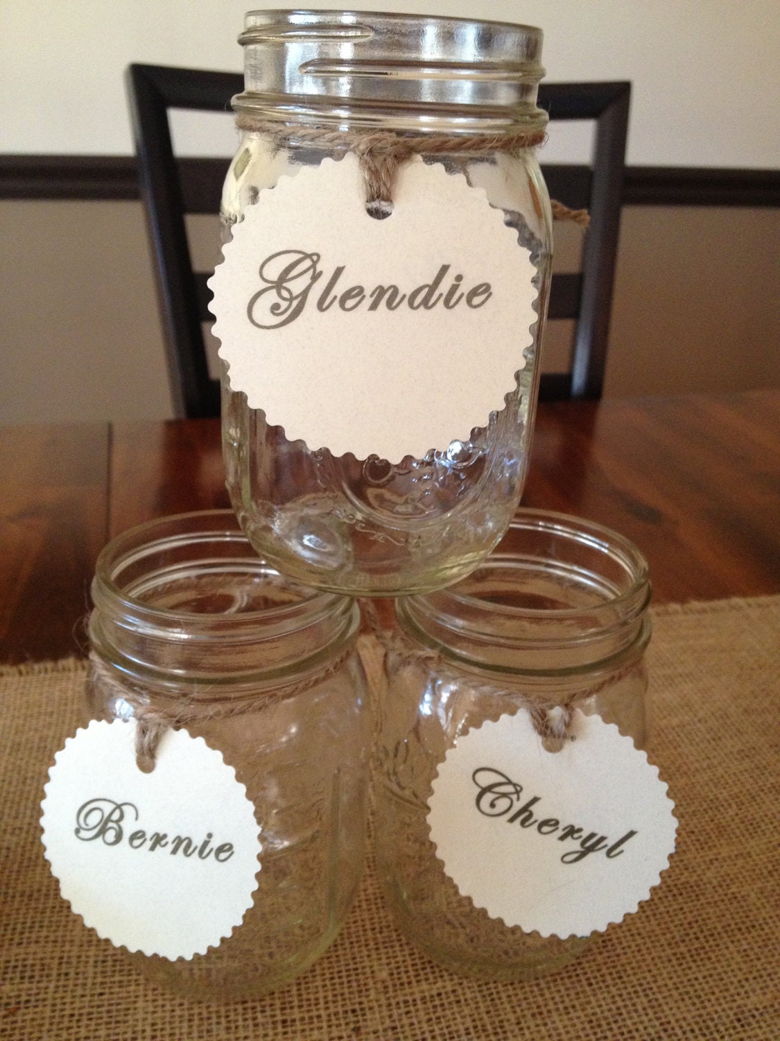 Mason Jar Personalized Drinking Glasses by CountryBarnBabe