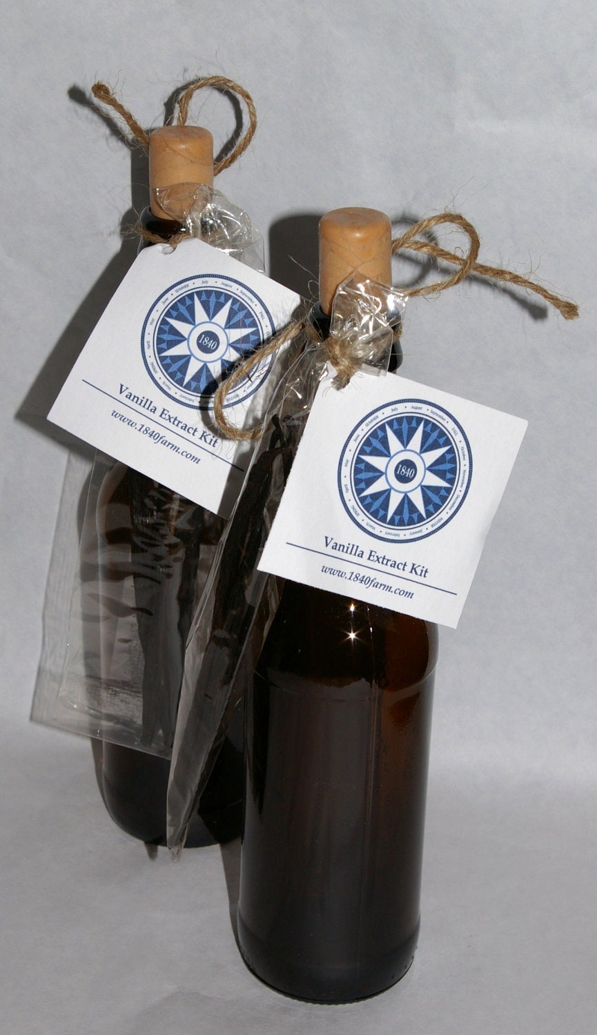Pair of Homemade Vanilla Extract Kits