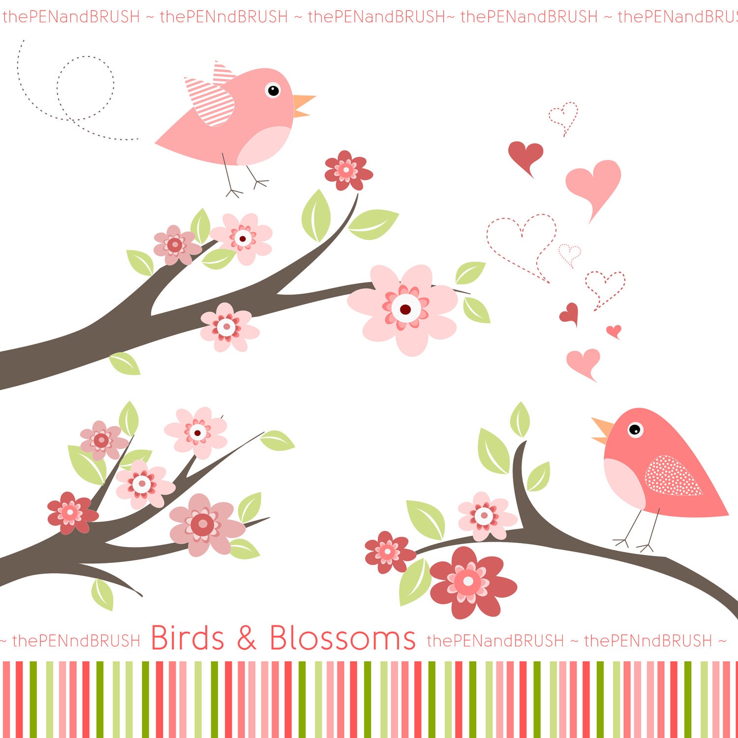 clipart flowers and birds - photo #33