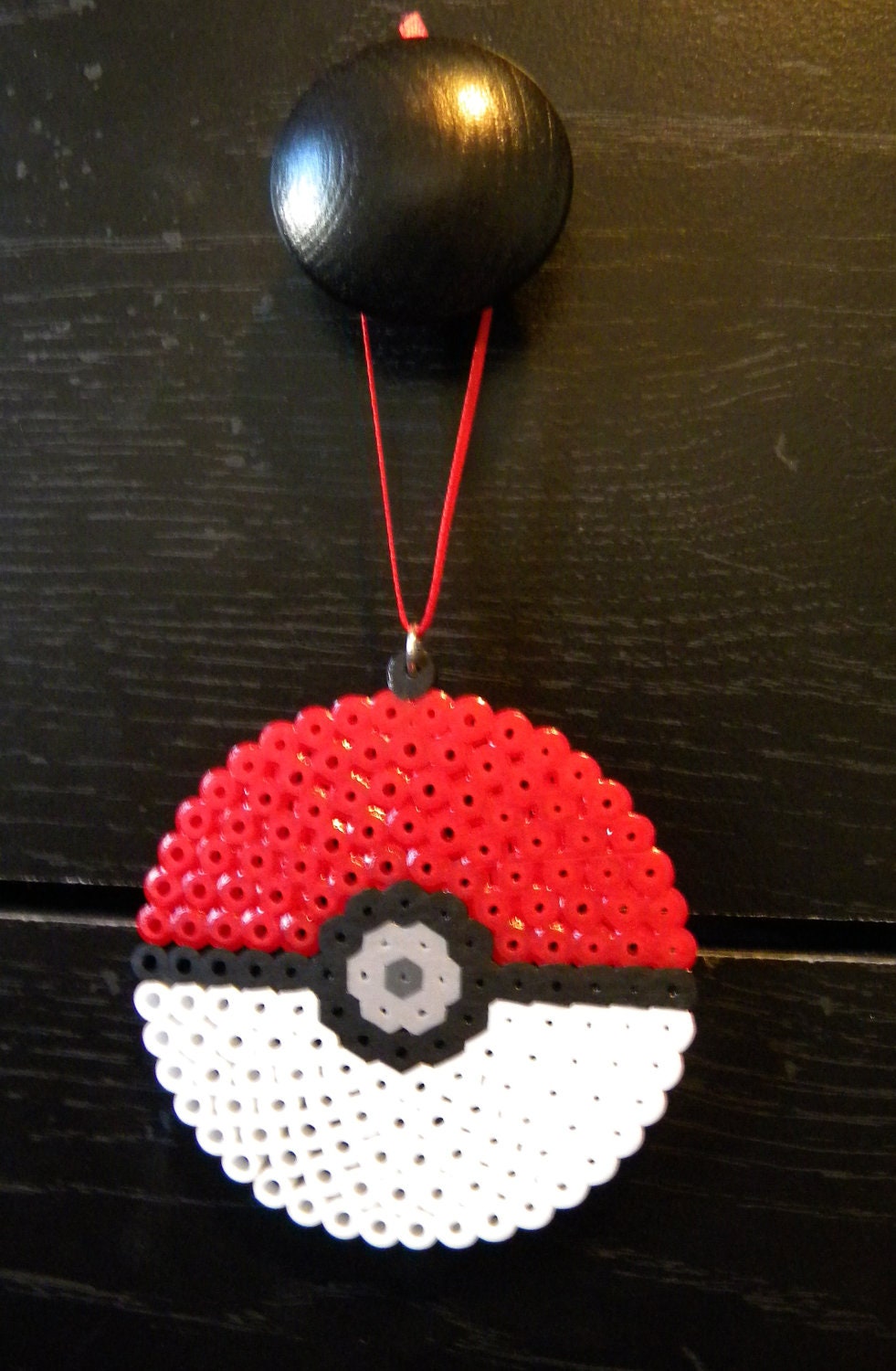 Pokemon Pokeball Perler Bead Sprite Ornament Video Game Pocket Monsters