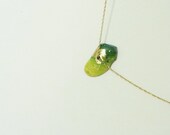 Real Gold and Enamel Shell Necklace  - Intro Special Pricing