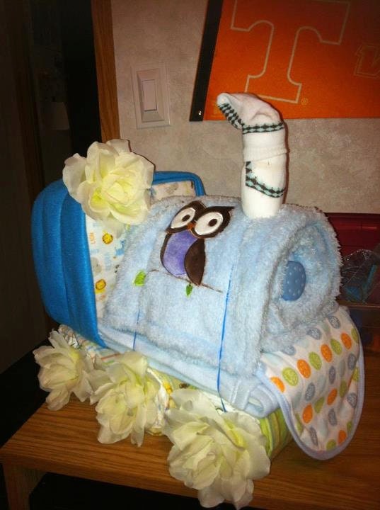 Train Diaper Cake