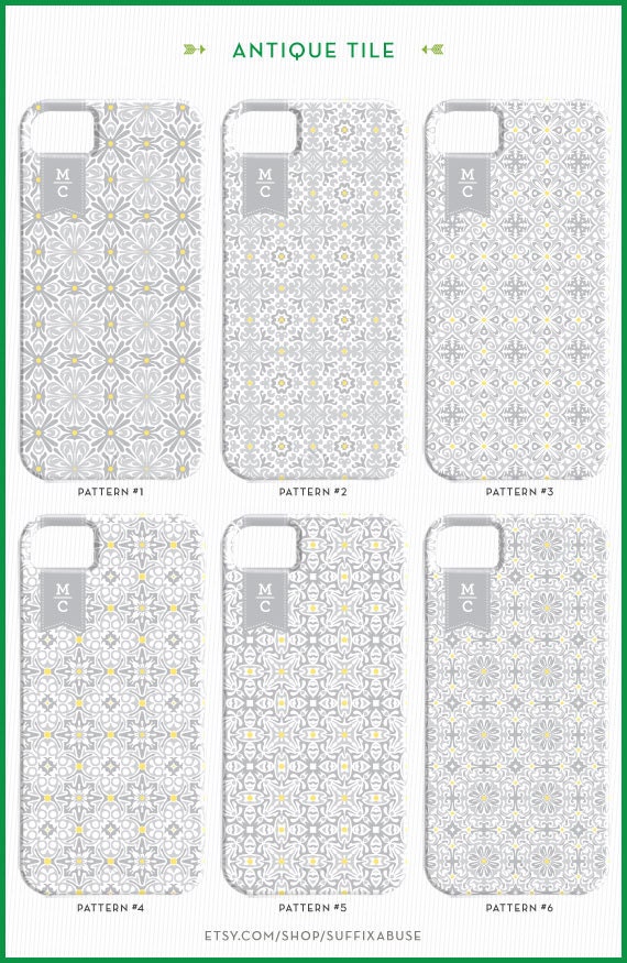Antique Tile // Personalized Slim Case for iPhone 5, 4S or 4