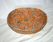 COILED FABRIC BASKET Yellow Gold Purple Blue Home Decor Living Room Kitchen Bedroom Bread Basket Candy Cookie Gift Basket Handcrafted