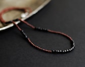 Simple necklace, brown & black - MELISSAaccessories