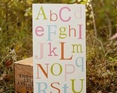ABC's sign,Girl Nursery Decor, Girl Nursery Art, Baby Girl Nursery Wall Art, Baby Girl Nursery, Girl Nursery Wall Art