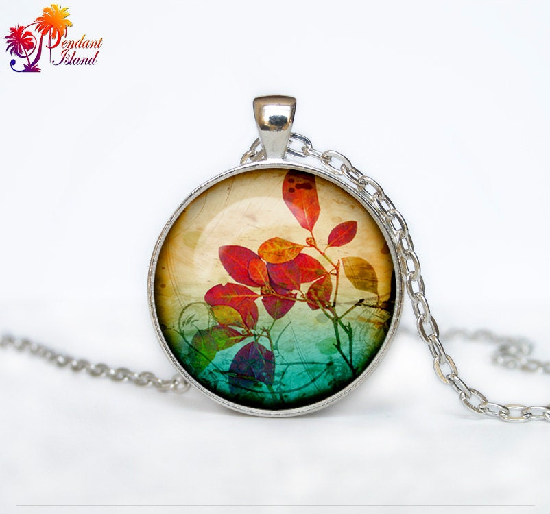 Leaf Necklace, Autum Fall Leaves pendant Leaf jewelry flower nature gift - ThePendantIsland Leaf Necklace, Autum Fall Leaves pendant Leaf jewelry flower nature gift - ThePendantIsland