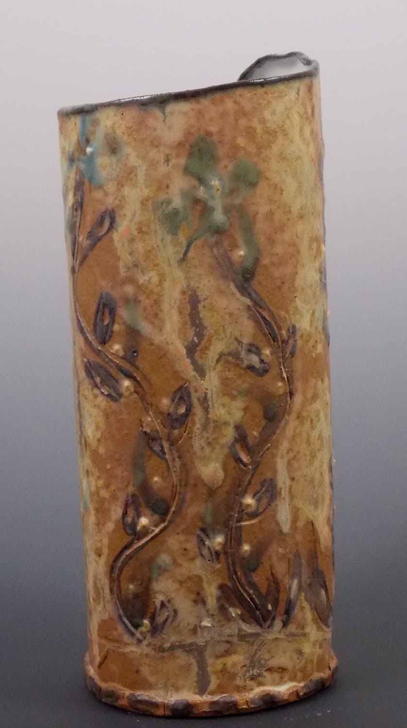 Pottery Bud Vase Stoneware Flower Vase Small Ceramic Vase Holiday Vase Mother's Day Vase