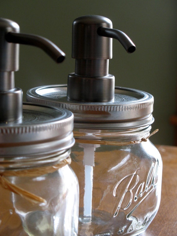 Foaming Soap Dispenser Ball Elite Pint Square Mason Jar, stainless steel pump country inspired foaming soap dispenser