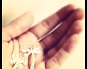 Dragonfly Earrings. Wire Wrapped Dragonfly Earrings. Butterfly Earrings. Sterling Silver Dangle Earrings. Dragonfly Jewelry. Wire Jewelry.