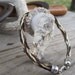 Cruelty Free Hairwork Braided Horsehair Bracelet - Flaxen Chestnut/Liver Chestnut Horse Hair
