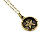 Modern Star Pendant, Wax Seal Star Necklace, Wax Seal Jewelry Star Necklace Pendant,   Gwen Delicious Jewelry Designs