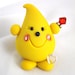 JULY Birthstone Ruby PARKER - Polymer Clay Character with Swarovski Red Crystal