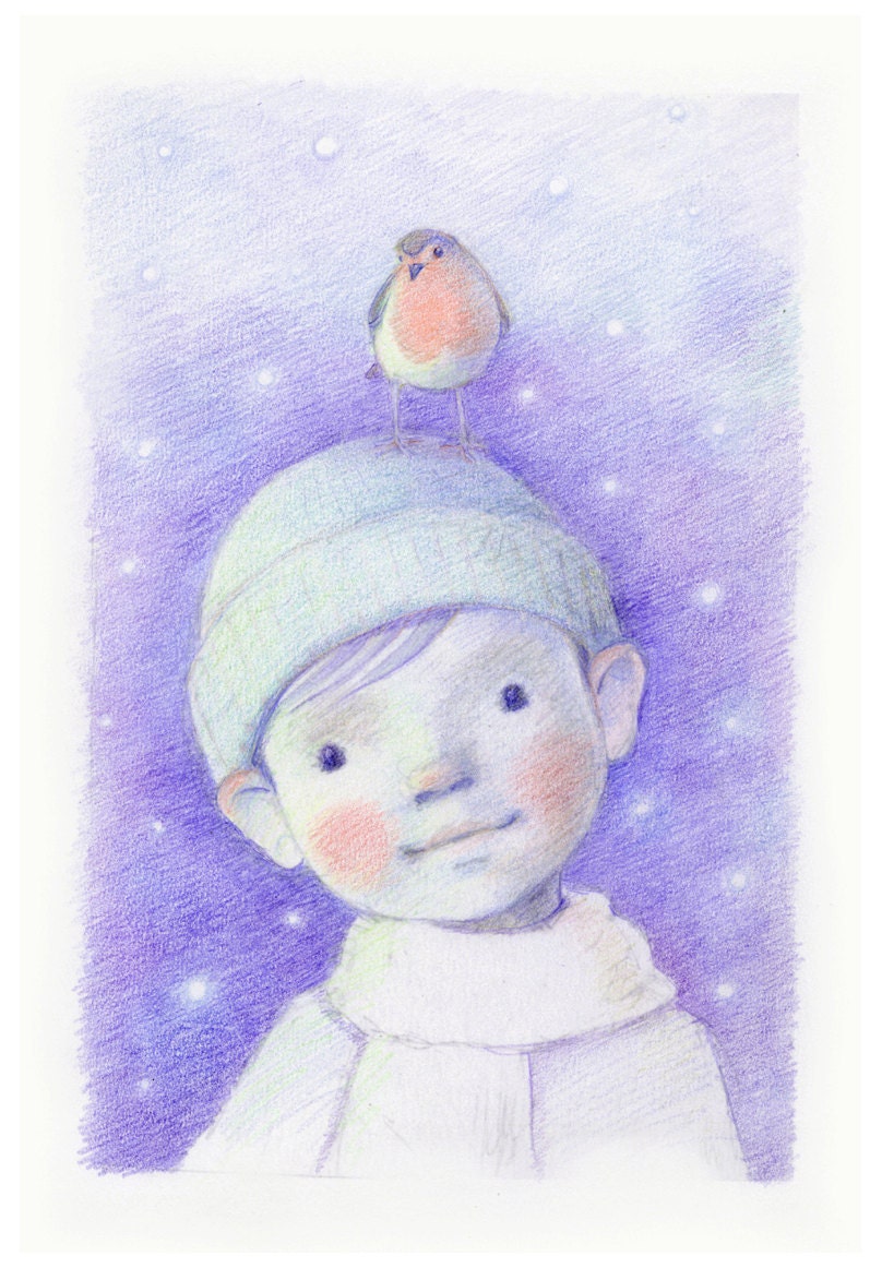 Christmas Robin - Print